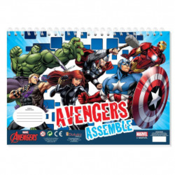 ΜΠΛΟΚ ΖΩΓΡΑΦ CAPTAIN AMERICA 23X33 40ΦΥΛ